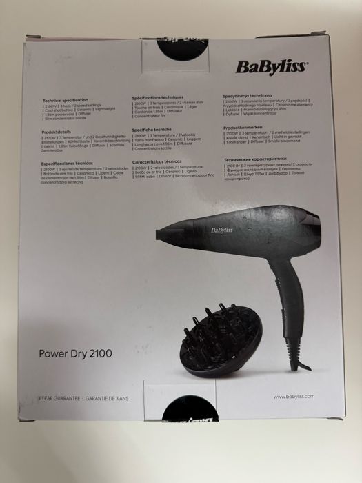 Uscator de par BaByliss 2100W nou cu garantie