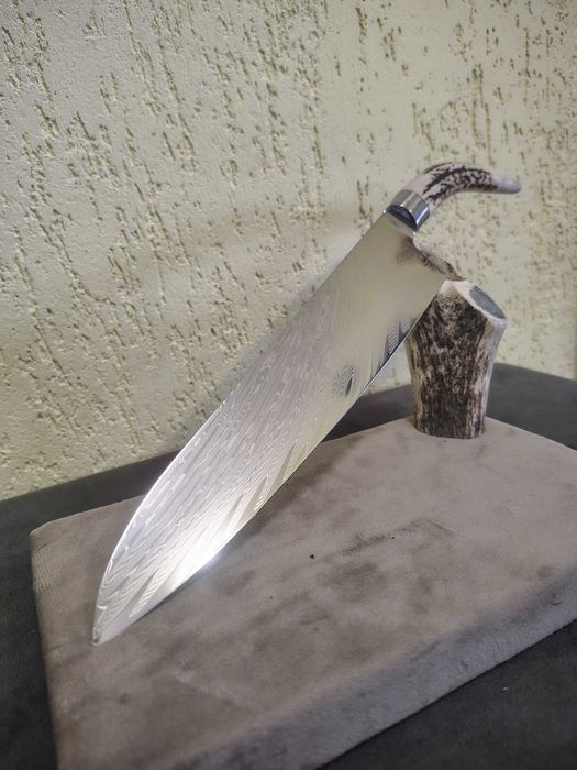 Кухненски нож ловен нож заготовка острие дамаска стомана Damascus ръчна изработка