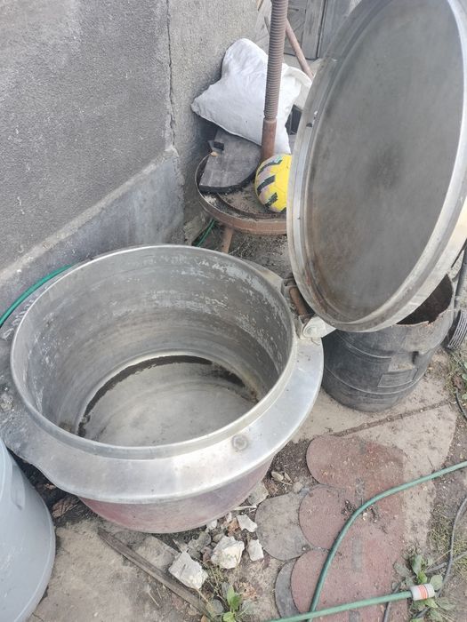 Cazan inox cuvă pereți dubli 100 litri