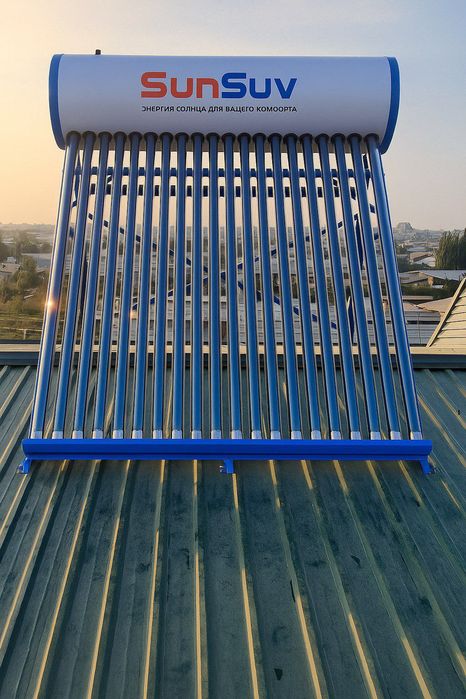 Солънечний водонагривателъ. Quyosh siv isitgichlari. 100, 200, 300 L