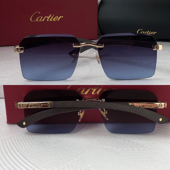 Мъжки слънчеви очила дървени дръжки 4 цвята