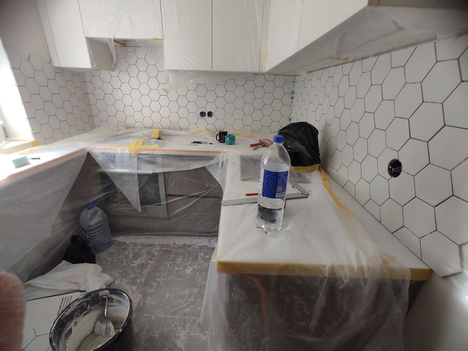 Плиточник  Кафельщик Фартук для кухни. Фартуки любой сложности.