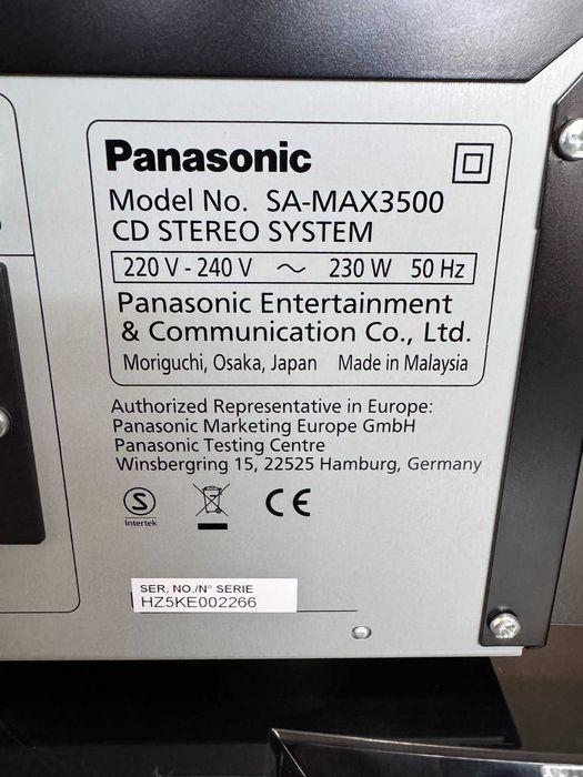 Аудио система PANASONIC SC-MAX3500