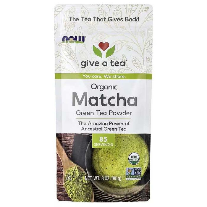 NOW Foods, Organic Matcha Green Tea Powder, 3 oz (85 g)
