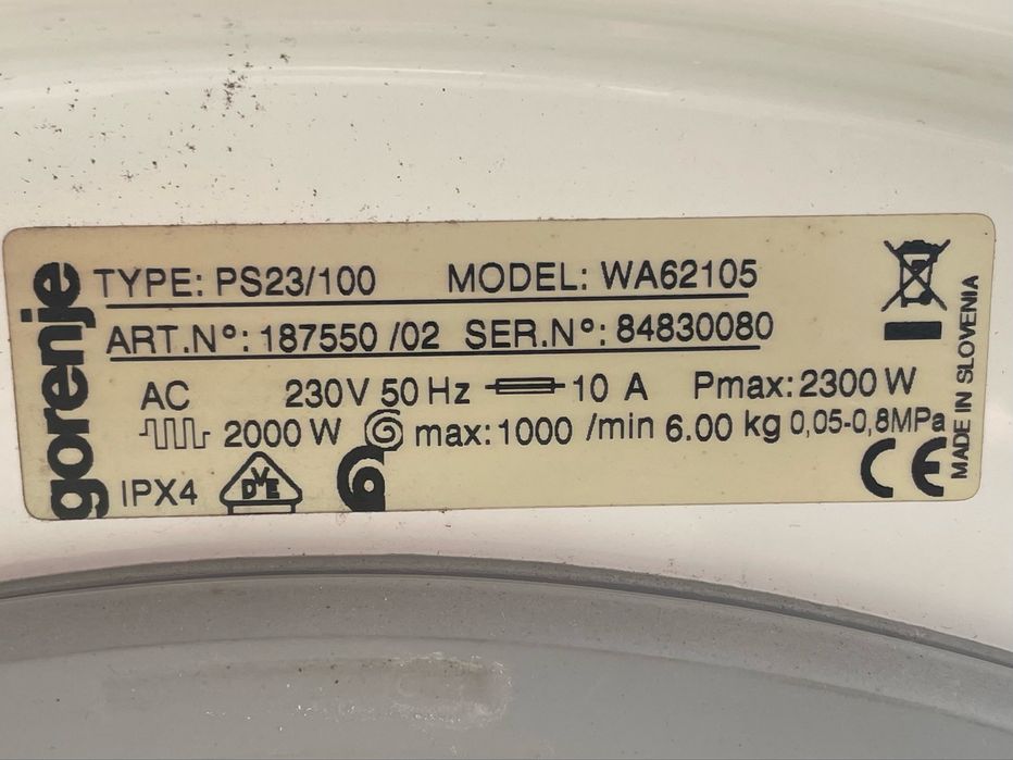 Продавам пералния Gorenje модел WA62105