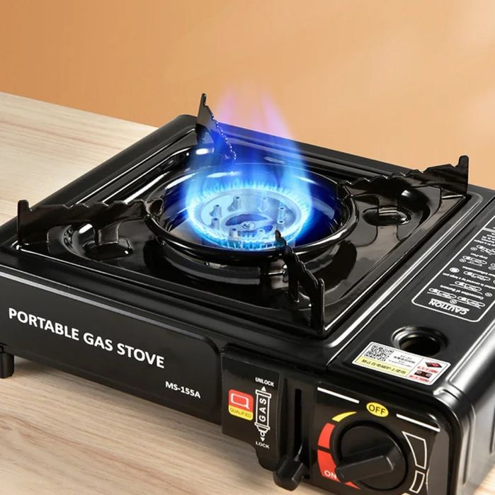 Портативная газовая плита в кейсе для похода