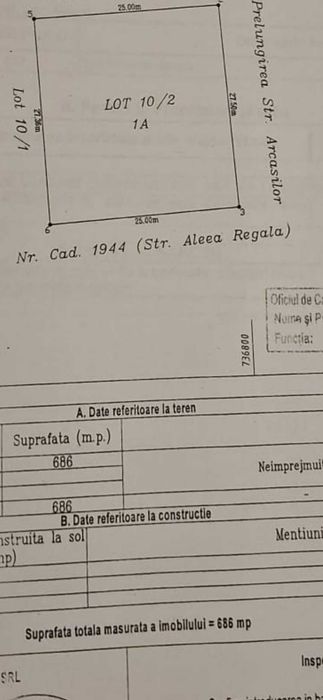 Vand teren Strada Arcasilor Galati cu dubla deschidere