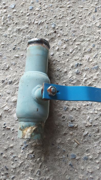 Кран шаровый, д80, д50, шибер