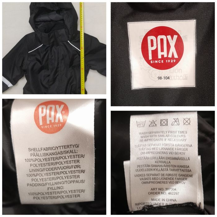 Combinezon schi PAX, salopeta iarnă, Overall Waterproof, Nr. 98 - 104