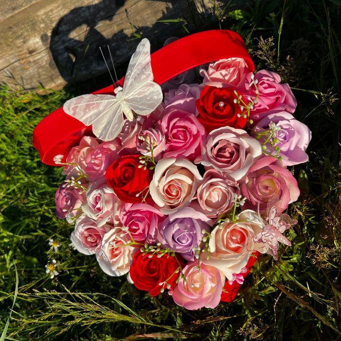 Aranjament flori de sapun idei de cadou buchet