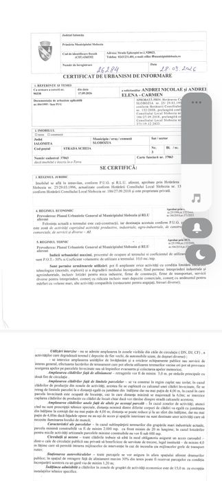 De vânzare teren intravilan