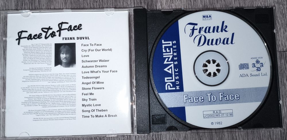 Аудио диск CD Frank Duval