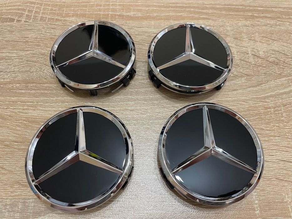 Капачки за джанти Mercedes 75mm Капачки за джанти Мерцедес 75мм