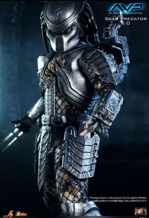 Hot Toys MMS190 Scar Predator 2.0 1/6  Alien vs. Predator/Белязаният Хищник