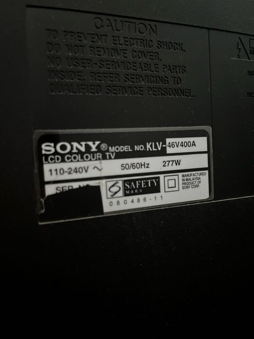 Sony tv 46 работает отлично
