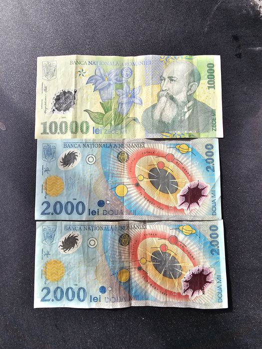 Bacnote 10000 lei si 2000 lei
