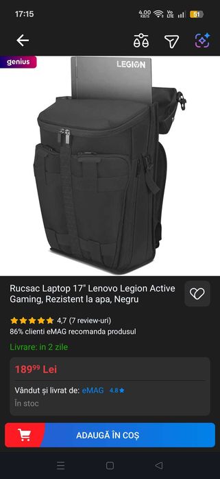 Lenovo LOQ 17IRX10 5060 115W 14700HX Gaming + periferice coolerpad kit tastatura mouse casti controller garantie