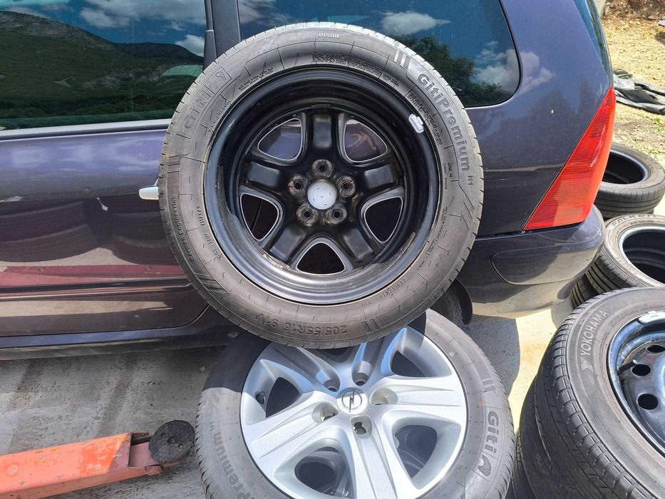 Оригинални джанти за Опел 16 цола с летни гуми 205/55/16