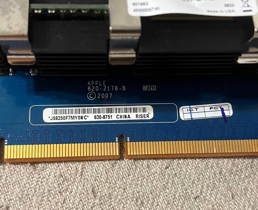 Riser memorie Apple Mac Pro 2006 2007 2x2GB FB-DIMM
