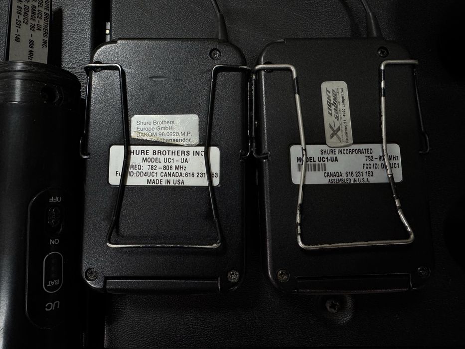 Shure uc cu microfon si bodypack 2 buc made in USA
