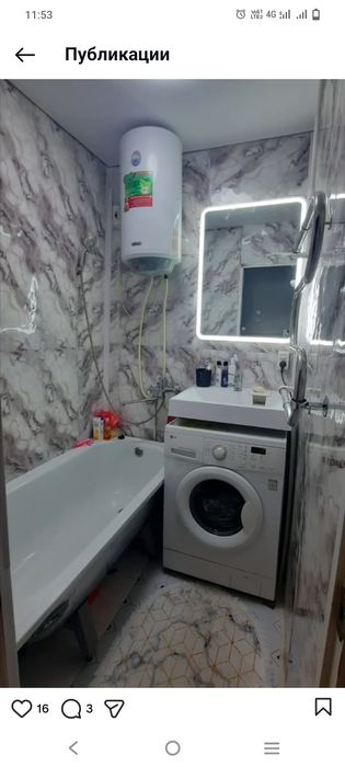 Продается 2 х комнатная квартира с мебелью.4 этаж не угловая.