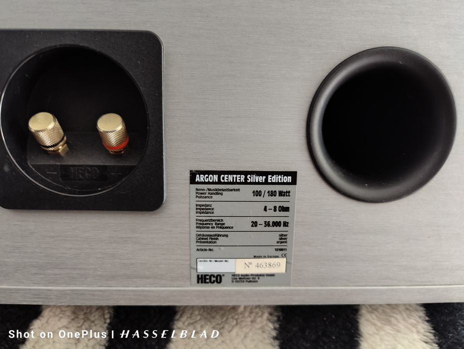 Център HECO Argon Center Silver Edition колона централна Hi-Fi Кино