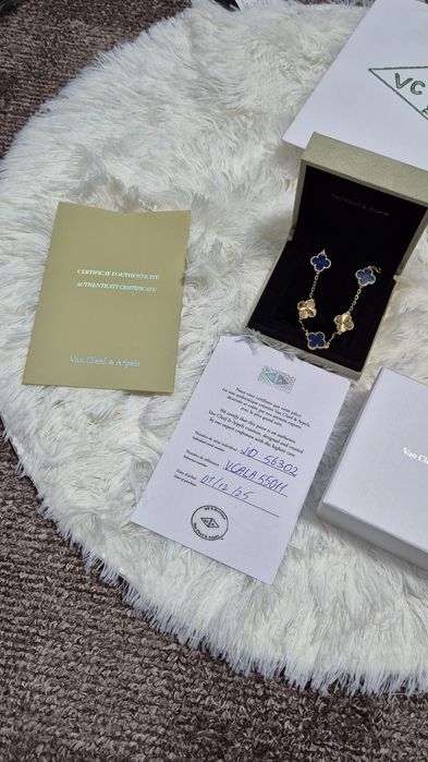 Bratara Van Cleef & Arpels Blue Motifs tip marmura