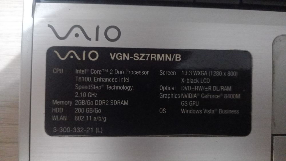 Sony VAIO ноутбук