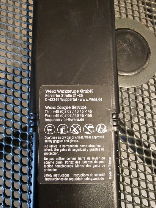 Cheie dinamometrica WERA 0507560001 CLICK TORQUE  A 5 cu clichet