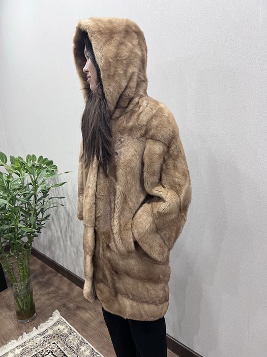 Норковая шуба рыжая