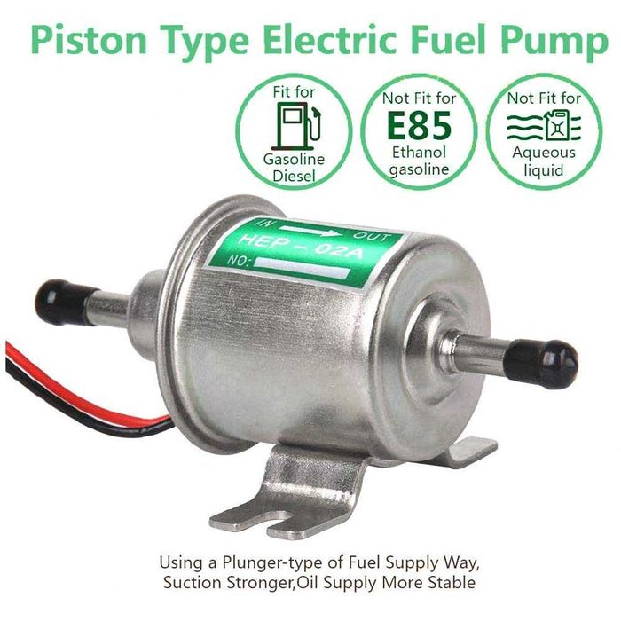 Електрическа горивна помпа 12V 3–6 PSI за карбуратор Kubota