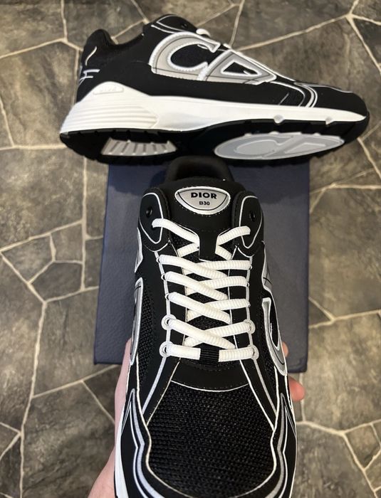 Sneakers Low Dior B30 Black&White Edition - STOC LIMITAT