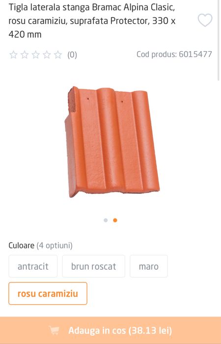 Letaral tigla bramac alpina