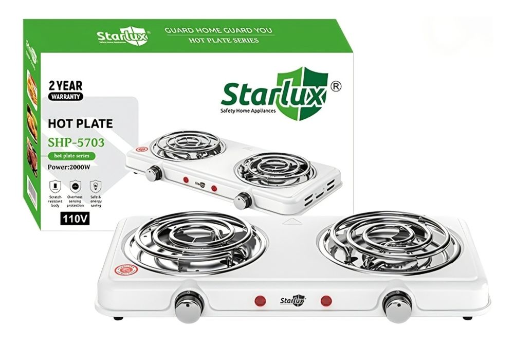 Плита настольная электрическая 2 конфорки