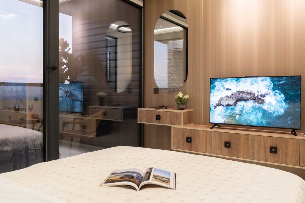 Стильная студия с прекрасным видом на город в U-Tower