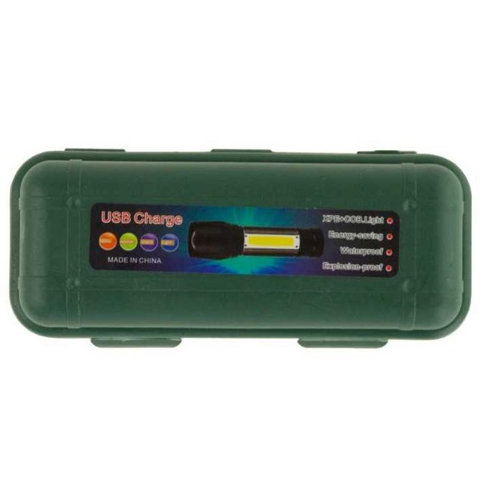 LED джобна лампа, ZakupyTV, Алуминий, 5W, 3800 lm, Черна