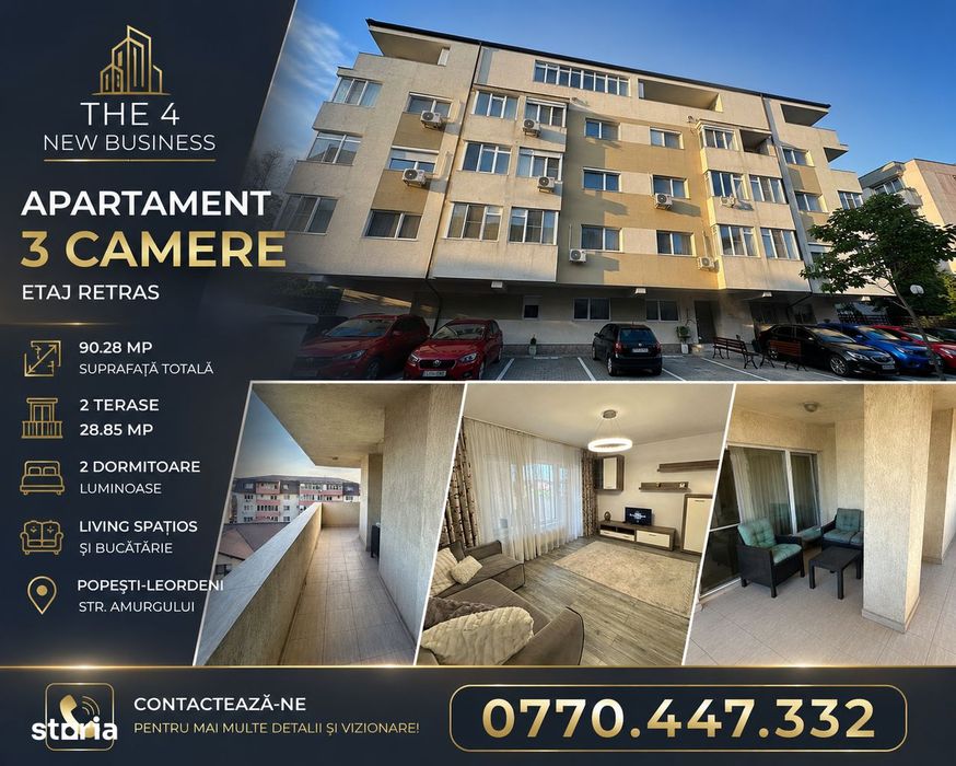 Apartament 3 camere * Metrou la 8 minute