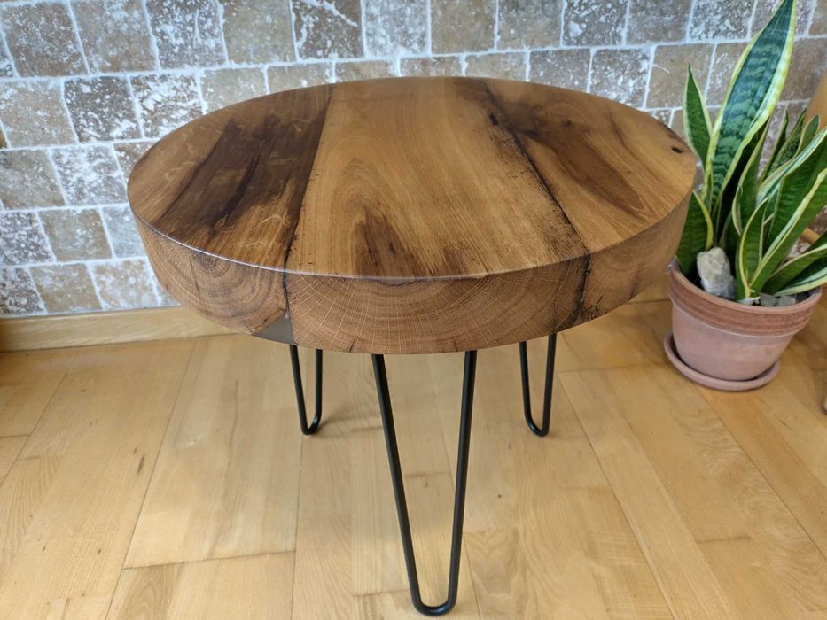 Mese lemn masiv de stejar/ măsuță cafea lemn masiv cu rășină epoxidică