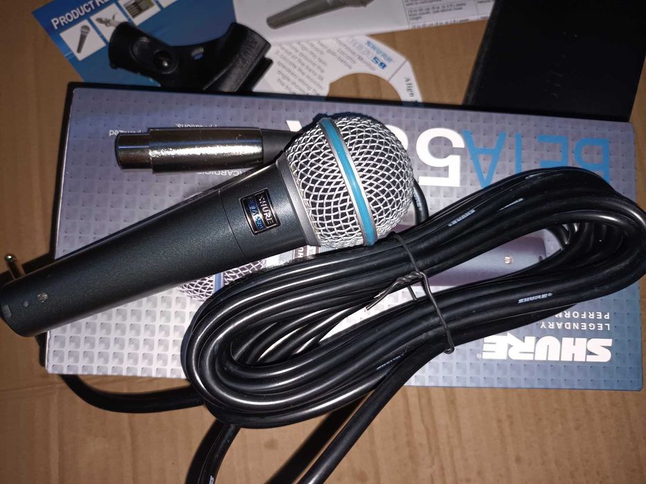 Microfon profesional tip Shure Beta 58A Microfon tobe/percutie/studio