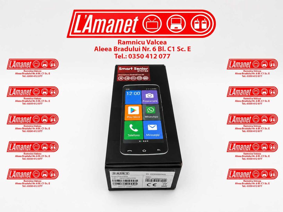 Smart Senior STS550 Black 16GB Android Dual Sim Neverlock Sigiliu Intact