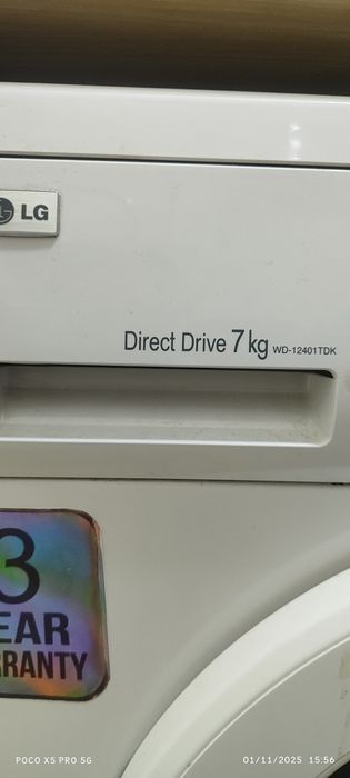 LG stiralka kirmoshina 7 kg - 1 mln 500 ming soʻm