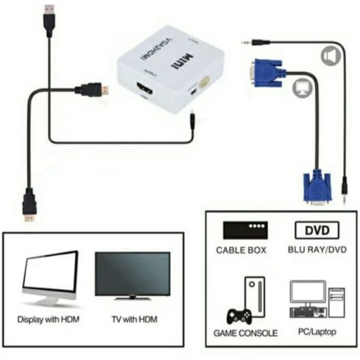 Переходник VGA2HDMI