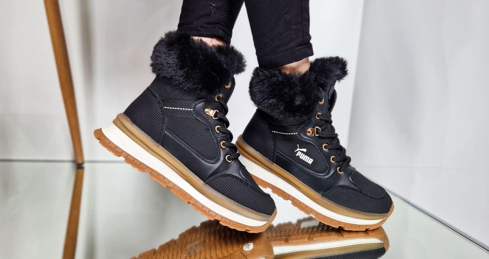 Нови модели дамски боти с пух