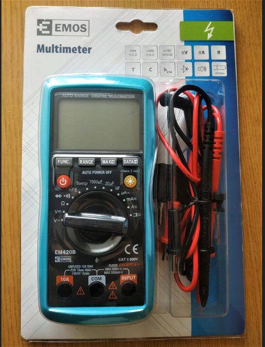 Професионален Цифров мултицет авто обхват с True RMS и тем.-40 ~ 1000