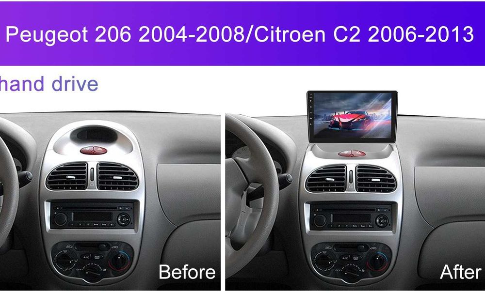 Мултимедия за Peugeot 206 Citroen C2 Android навигация плеър Андроид
