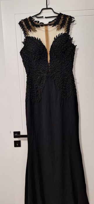 Официална дълга черна рокля