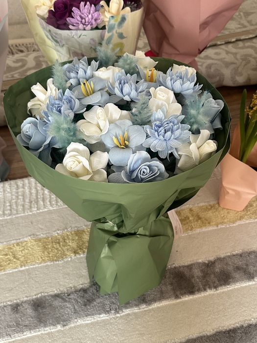 Цветы мыльные розы