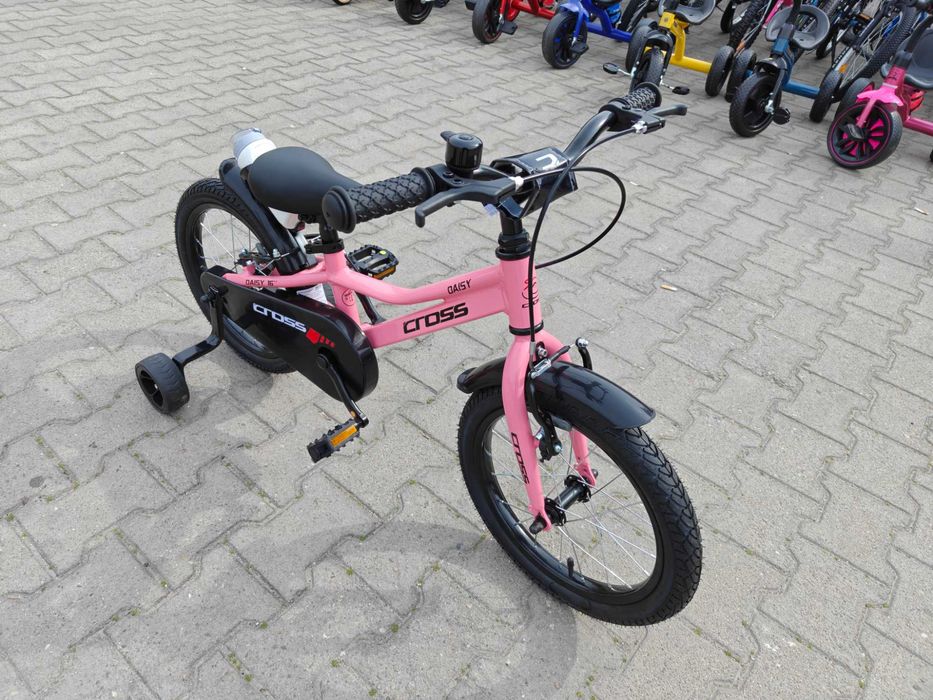CROSS Алуминиев велосипед 16" DAISY розов