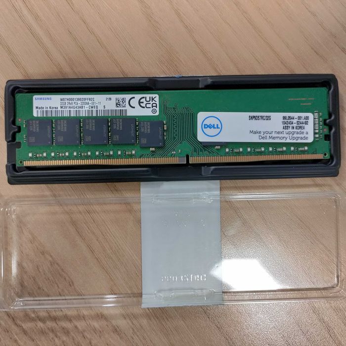 Памет за DELL 32GB DDR4 UDIMM 3200Mhz ECC