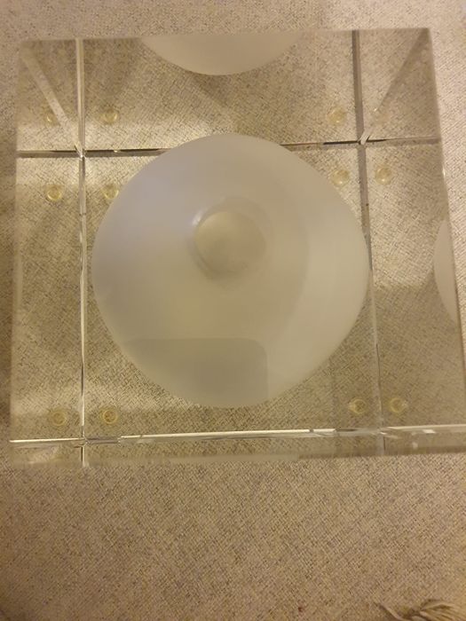 Rosenthal, cristal, studio line, piese cubice, vază și scrumiera/bol